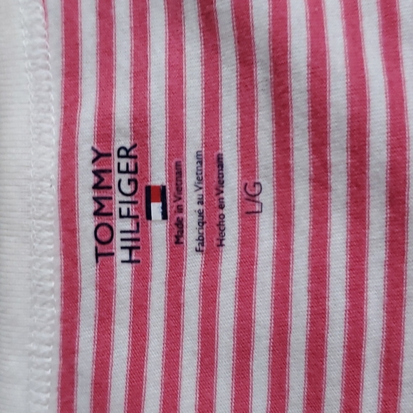 Tommy Hilfiger Women's Striped S/S Top Size L - Picture 3 of 5